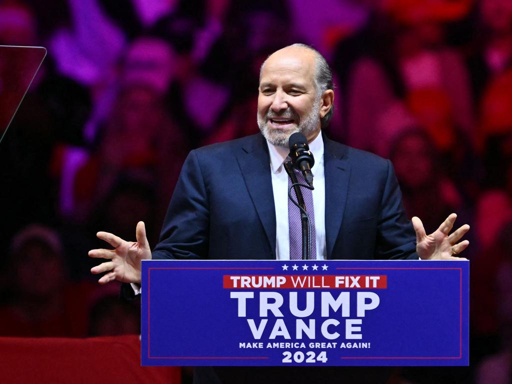 Howard Lutnick, Chairman and CEO of Cantor Fitzgerald and Co-Chair of the Trump 2024 Transition Team is expected to be announced as commerce secretary, Picture: AFP