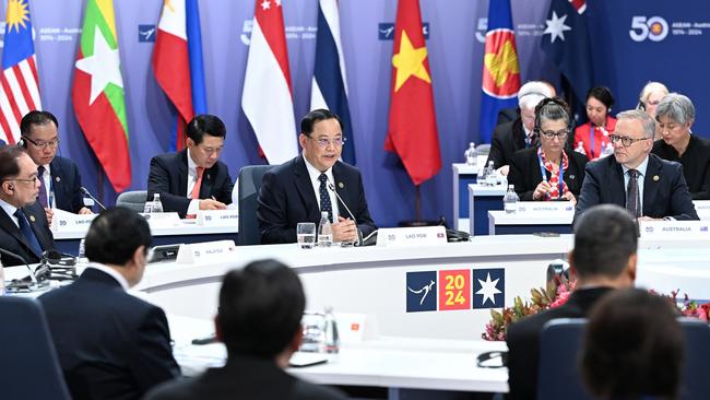 Anthony Albanese, right, at the 2024 ASEAN-Australia Special Summit in Melbourne earlier this year. Picture: Joel Carrett/ NCA NewsWire