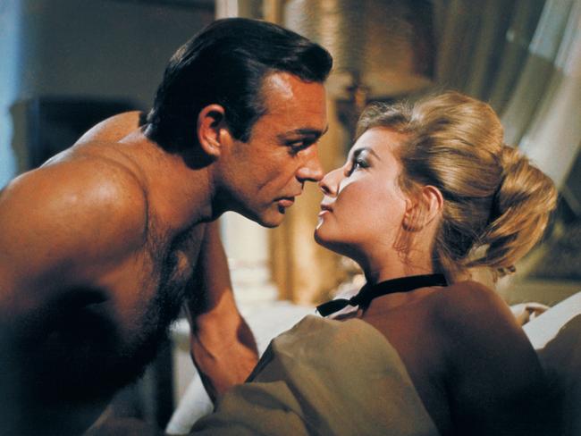 Sean Connery and Daniela Bianchi in From Russia with Love.