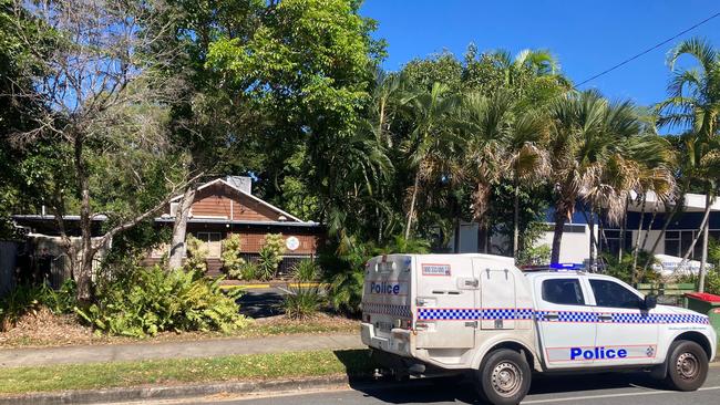 A man has been rushed to hospital in a stable condition following a car crash at a kindergarten in Trinity Beach. Photo: Angus McIntyre.