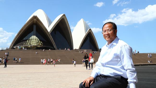 20/12/16  Huang Xiangmo YuHu chairman pictured at the Sydney Opera House. Picture Renee Nowytarger / The Australian