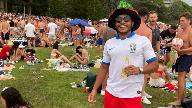 Thousands of revellers descended upon the iconic Bronte Beach for Christmas Day celebrations in the sun. Picture: Instagram