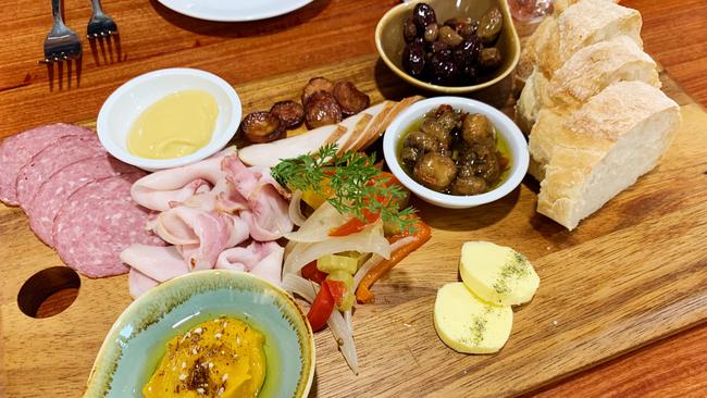 The first-course platter at Lambert Estate, where the Adelaide Sightseeing Barossa Food &amp; Wine Tour stops for lunch.