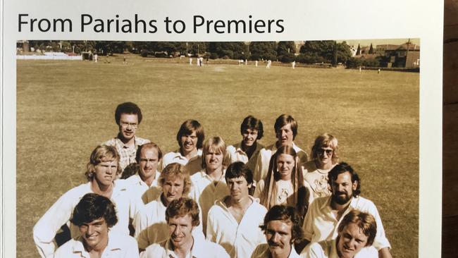 The University of NSW cricket team featuring Geoff Lawson, back row right, and Mark Ray second row right