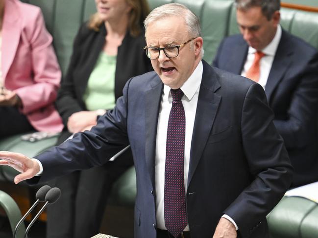 Anthony Albanese struck a late deal to pass dozens of bills through the Senate. Picture: NewsWire / Martin Ollman