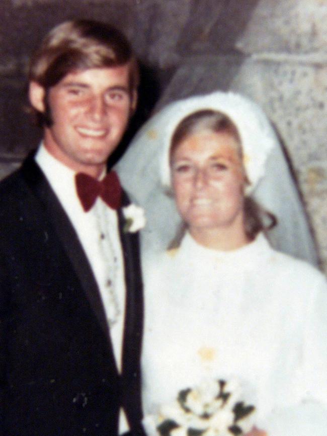 Christopher and Lynette Dawson on their wedding day.