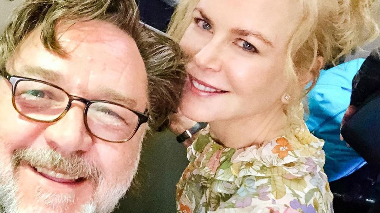 Russell Crowe and Nicole Kidman regularly pop up on each other's social media. Picture: Twitter.