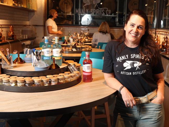 Co-Owner of Manly Spirits Vanessa Wilton. The distillery will have a budgie smugglers beach day. Picture by Damian Shaw