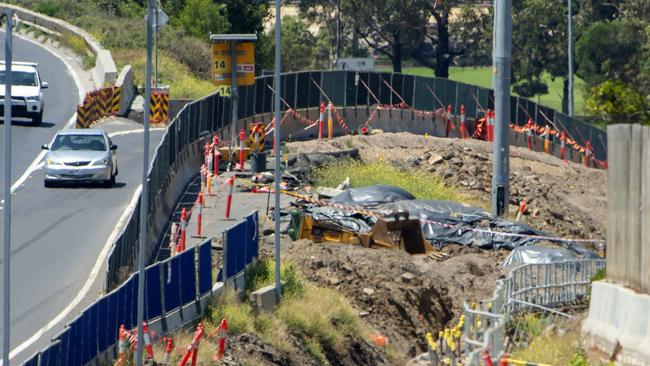 Contaminated soil was discovered on the West Gate Tunnel project. Picture: Jay Town