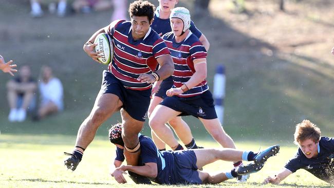 Zane Nonggorr is one of a host of young props being brought through by former Wallaby Cameron Lillicrap. Picture: Richard Gosling