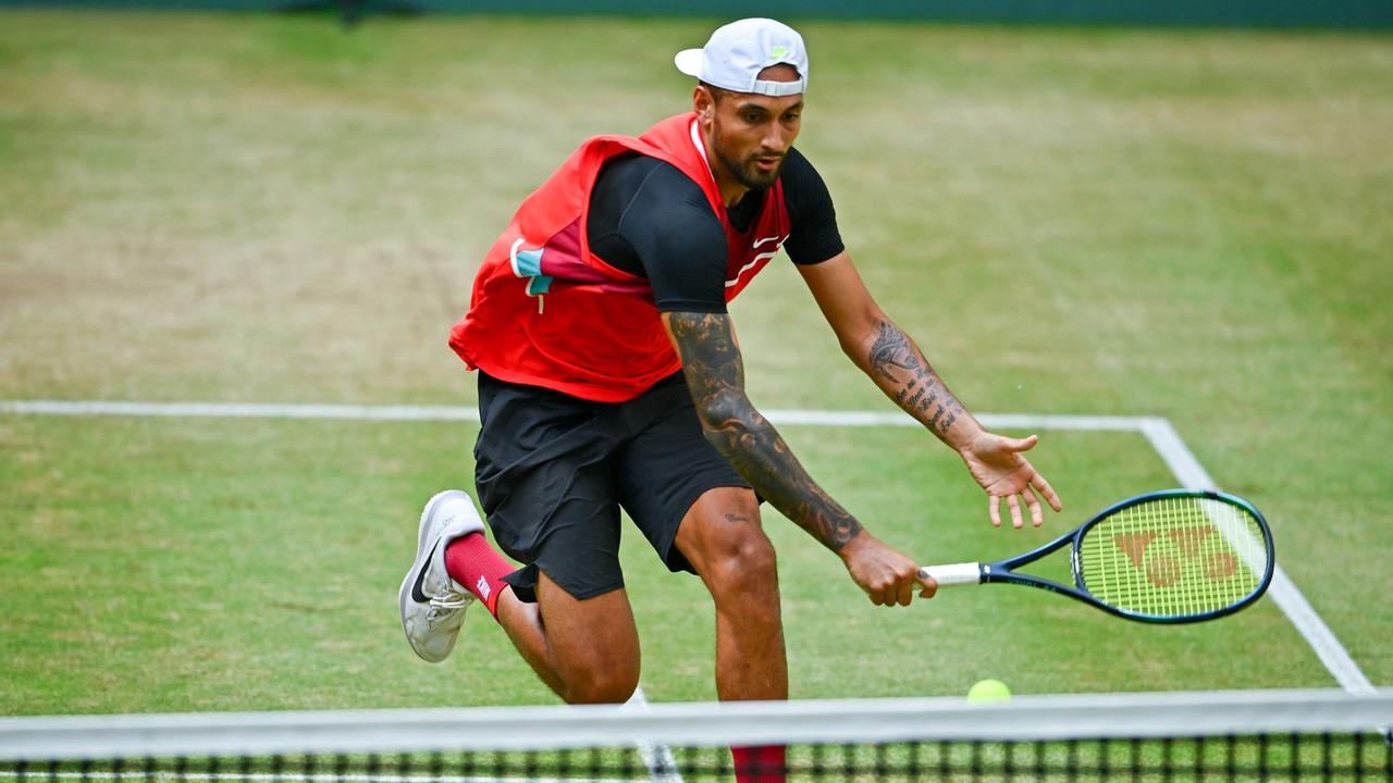 Nick Kyrgios made back-to-back semi-finals at ATP Tour grass-court tournaments. Picture: Getty Images