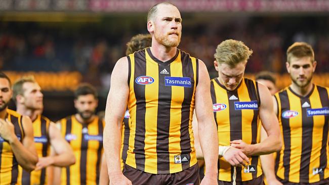 Will Jarryd Roughead continue to captain Hawthorn beyond this year? Picture: Getty Images