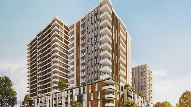 The $3bn Pagewood Green development by Meriton on the former BATA site on Bunnerong Rd. Sales of stage 1 have been brought forward to September 2016 to meet increasing rental demand.