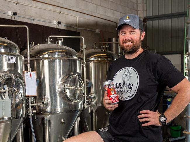 Chris Brown from Beaver Brewery is excited to reopen on Friday, with the coronavirus pandemic giving them the opportunity to sell their beers takeway in cans - something he thought never would have happened.Picture: Che Chorley