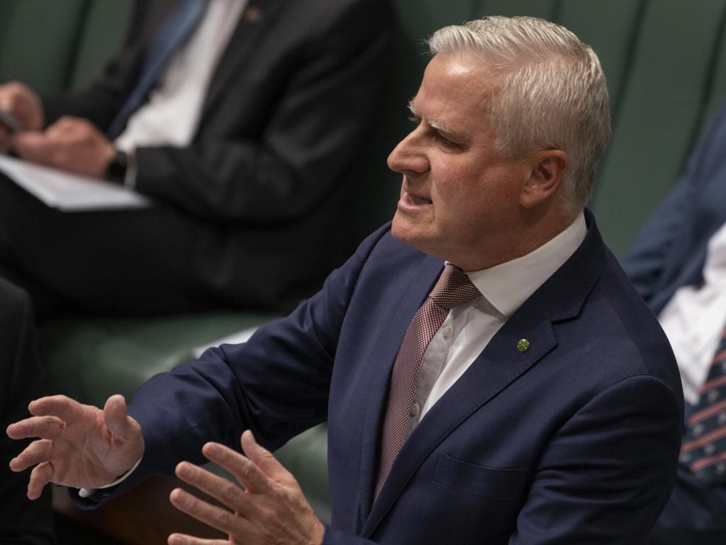 Acting Prime Minister Michael McCormack launched a fiery attack on Labor’s immigration record. Picture: NCA NewsWire / Martin Ollman