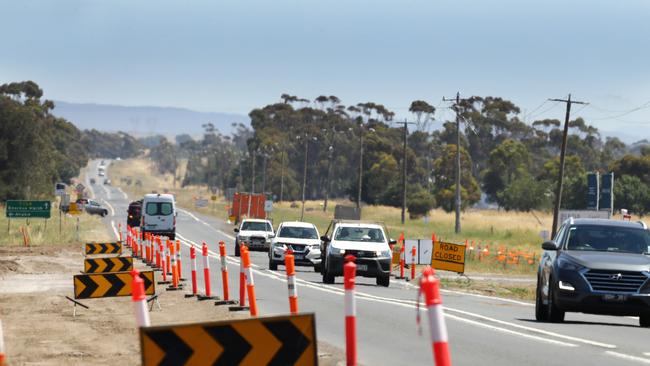 Bacchus Marsh Rd roadworks