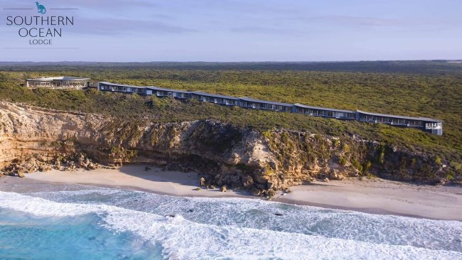 Kangaroo Island's Southern Ocean Lodge before the fires. 