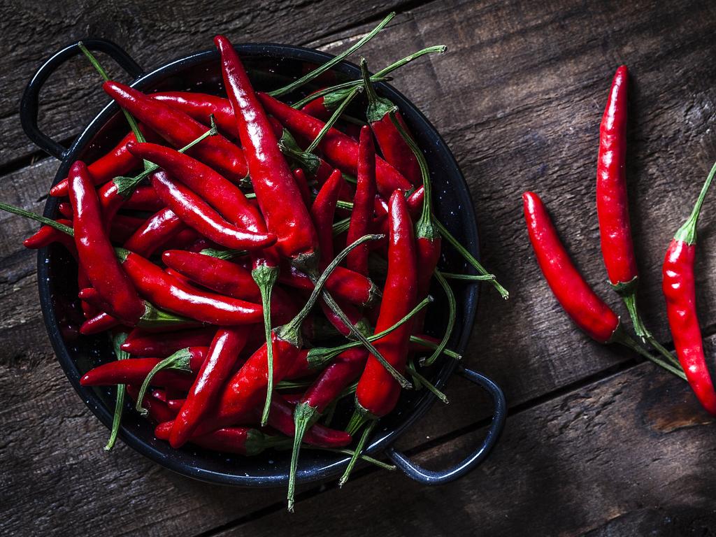 Eating spicy food is associated with a pepper patch of health benefits. Picture: iStock