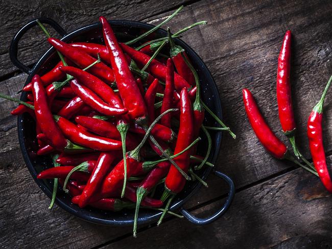 Eating spicy food is associated with a pepper patch of health benefits. Picture: iStock