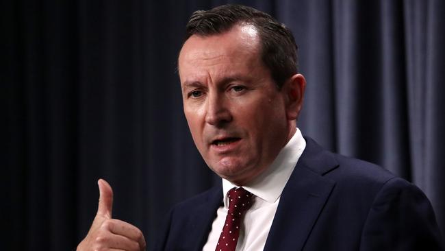 WA Premier Mark McGowan swept back in to power. Picture: Colin Murty