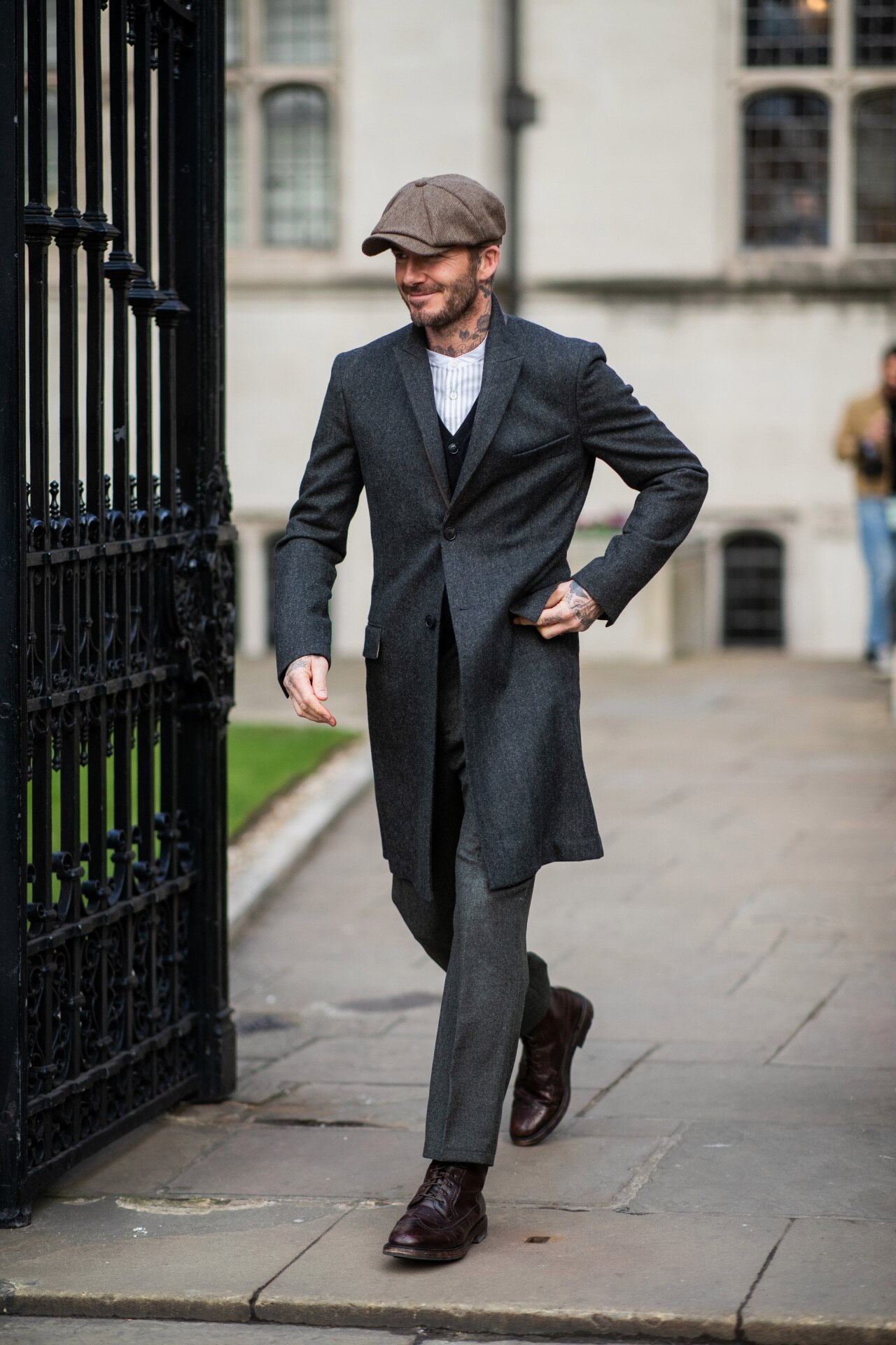 <h2>2019</h2><p>&nbsp;</p><p>A touch of&nbsp;<em>Peaky Blinders</em> cosplay for the culture. Beckham has suiting of all eras in his arsenal.</p>