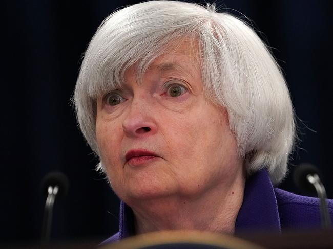 Former Fed chair Janet Yellen. Picture: AFP