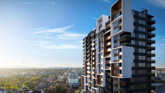 The hotel will be in the new high rise at 12-14 Nelson Rd, Box Hill.