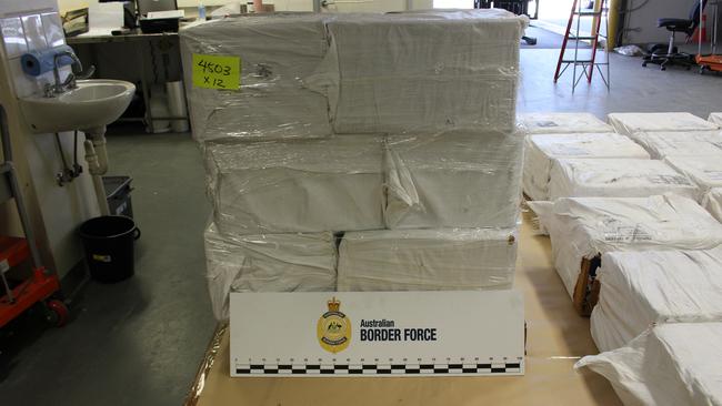 Police say the 50kg of pseudoephedrine had the capacity to make 37kg of meth. Picture: Supplied