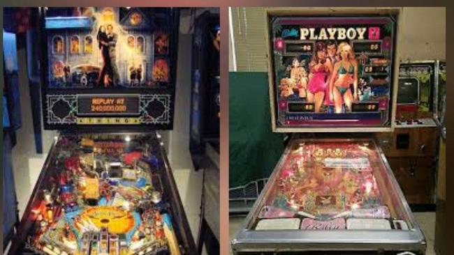 Police have released images of the two pinball tables stolen.