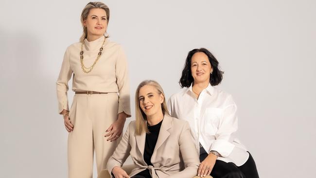 Amazon Executives Rianne Van Veldhuizen, Janet Menzies and Kate Burleigh. Picture: Giuseppe Santamaria Studio