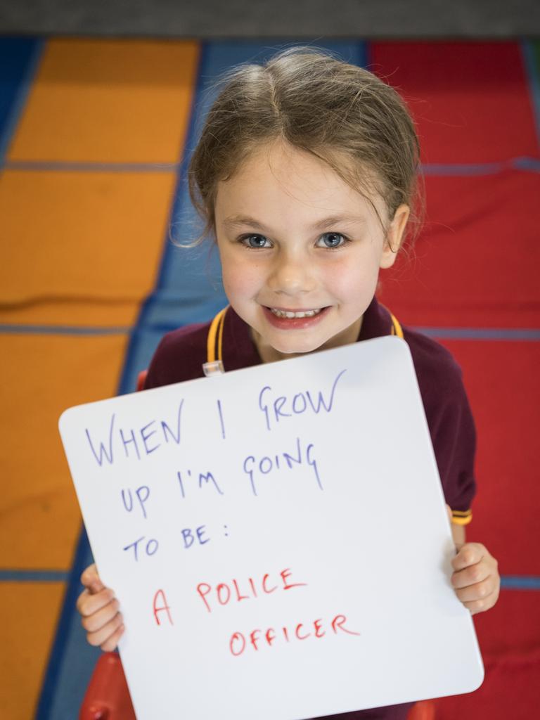 Newtown State School Prep student Jade on the first day of school, Monday, January 22, 2024. Picture: Kevin Farmer