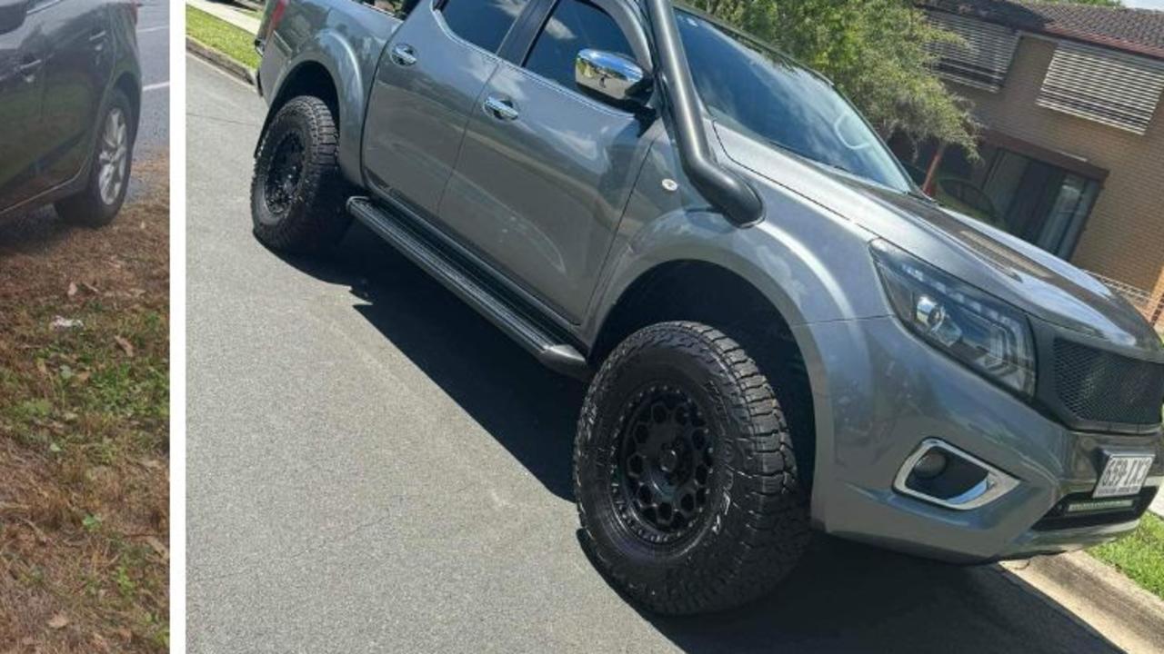 A Mazda 3 has been damaged and a grey Nissan Navara allegedly stolen in Rockhampton on Saturday, April 20.