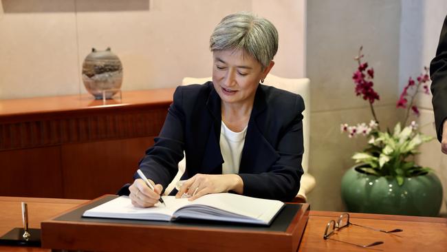Foreign Affairs Minister Penny Wong has signalled she is prepared to meet her Chinese counterpart at a G20 foreign ministers meeting next week. Picture: DFAT / Sarah Friend