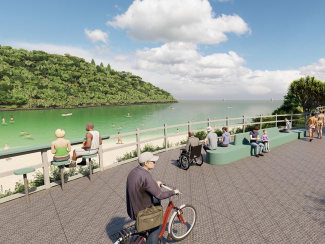 Renders of the upgraded Tallebudgera Creek boardwalk currently under construction