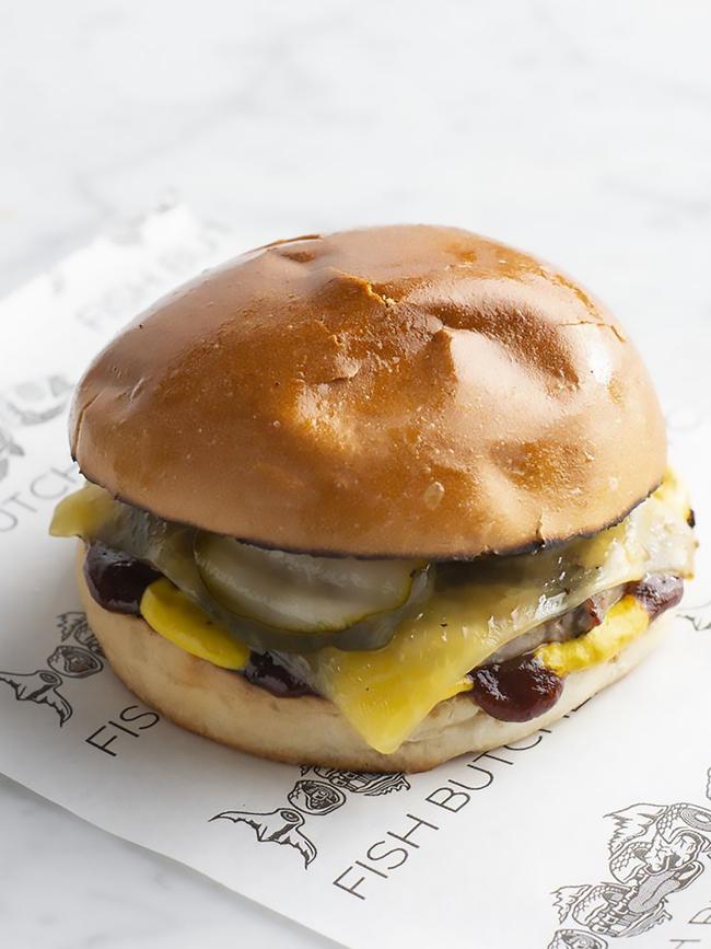 Josh Niland's Sydney Tuna Cheeseburger. Picture: Supplied