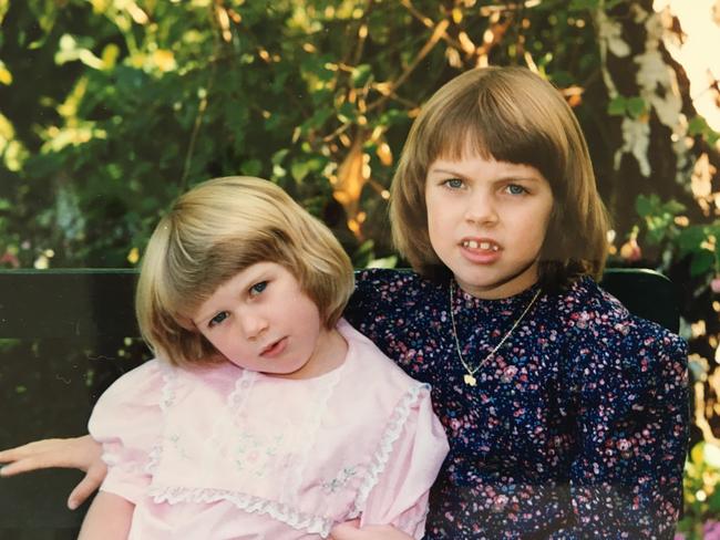 Katie, right, and Anna, left.