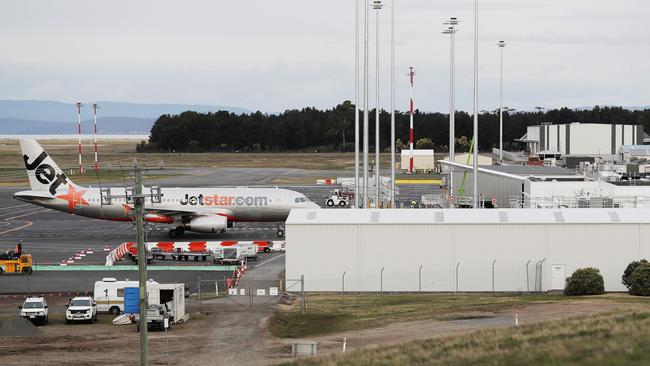 One of projects that could be brought forward in the post-economic shutdown period, is the $50 million Hobart Airport interchange project. Picture: Zak Simmonds