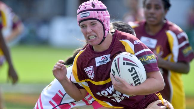 Townsville Womens rugby league game between Brothers and Charters Towers at Jack Manski Oval. Towers Ashlyn Hoey. Picture: Evan Morgan