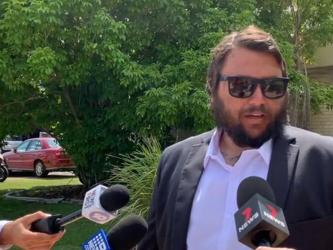 Willem Ungermann, aka Willem Powerfish, outside Tweed Heads Local Court on Monday, February 8, 2021. Picture: Liana Boss