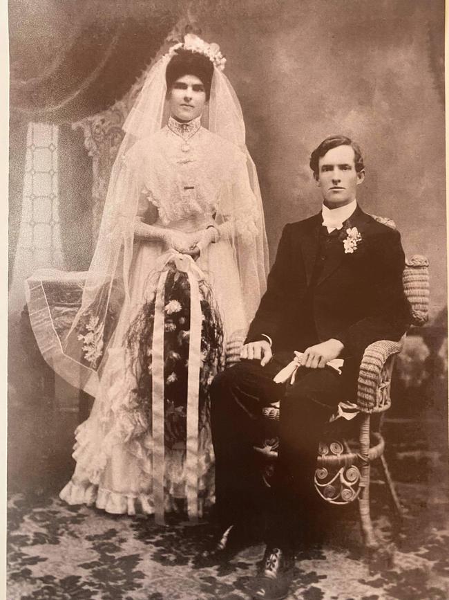 William and Ethel on their wedding day