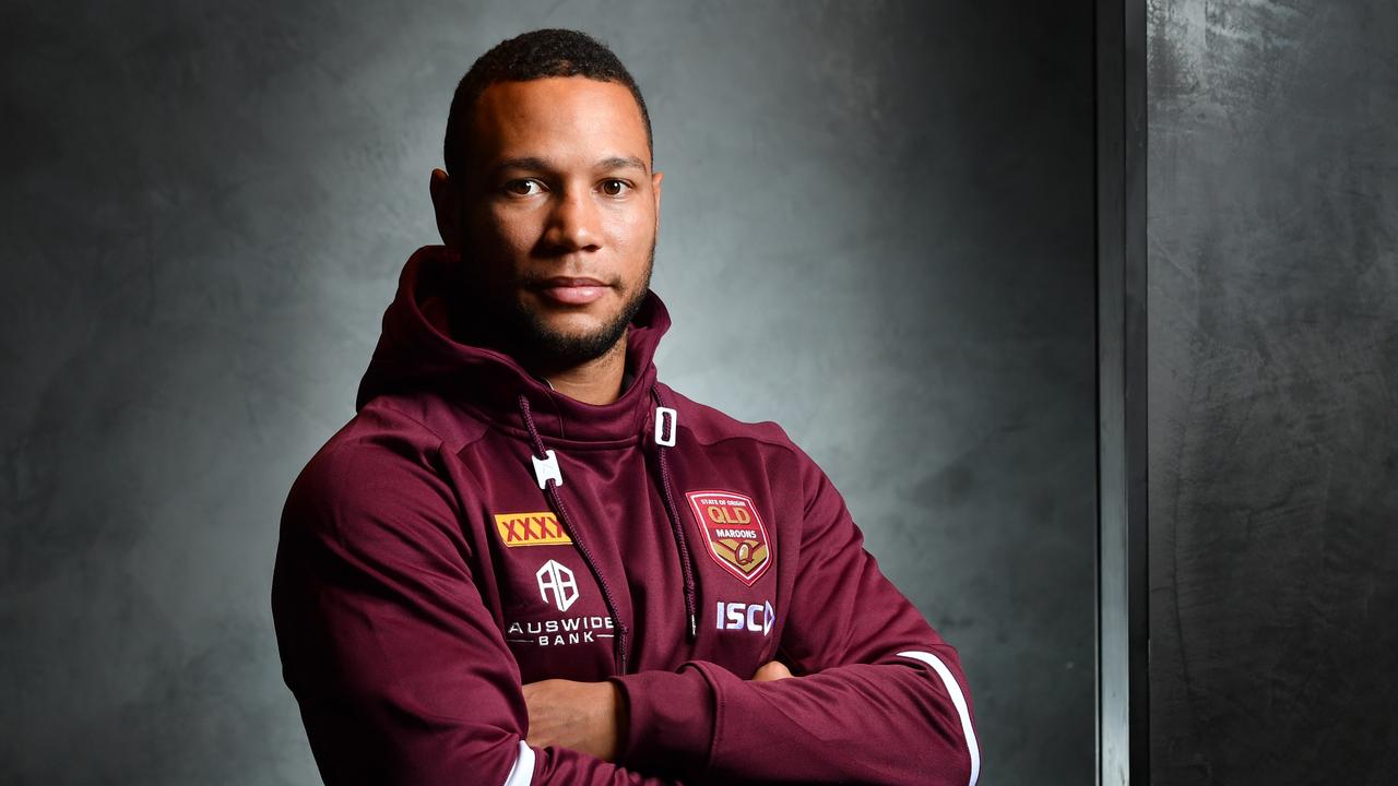 Moses Mbye hopes his ability to slot in to several positions will help his return to Queensland. Picture: AAP/Darren England