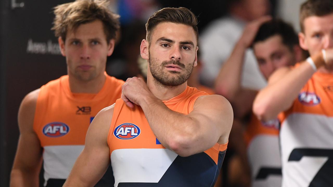 GWS skipper Stephen Coniglio had a tough first year in the role (Photo by Matt Roberts/AFL Photos/via Getty Images).