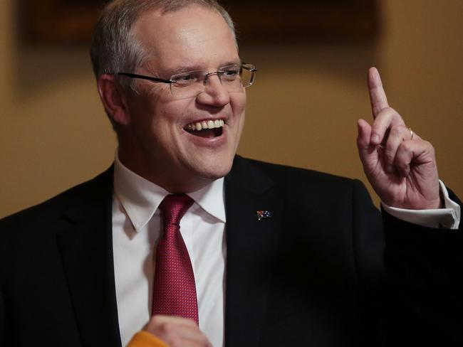 Treasurer Scott Morrison said the banks should pay for the tough new Budget measures, not customers or shareholders. Picture: Stefan Postles/Getty Images