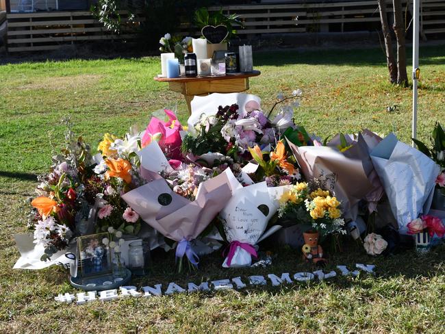 More flowers were delivered to Molly Ticehurst's home on the day of her memorial. Picture: Dane Millerd