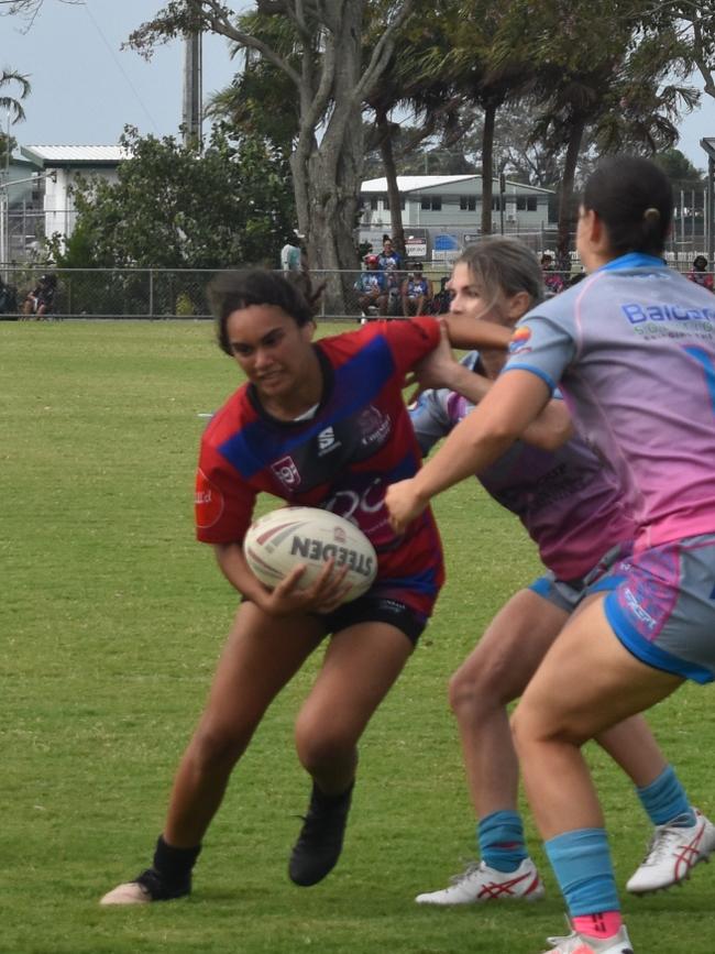 Open women's grand final between Kulpiyam and Coastal Neurs at the Mackay Indigenous Rugby League Carnival. Picture: Mitch Bourke.