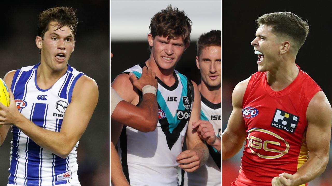Predicted Round 1 teams: Curtis Taylor, Mitch Georgiades and Connor Budarick.