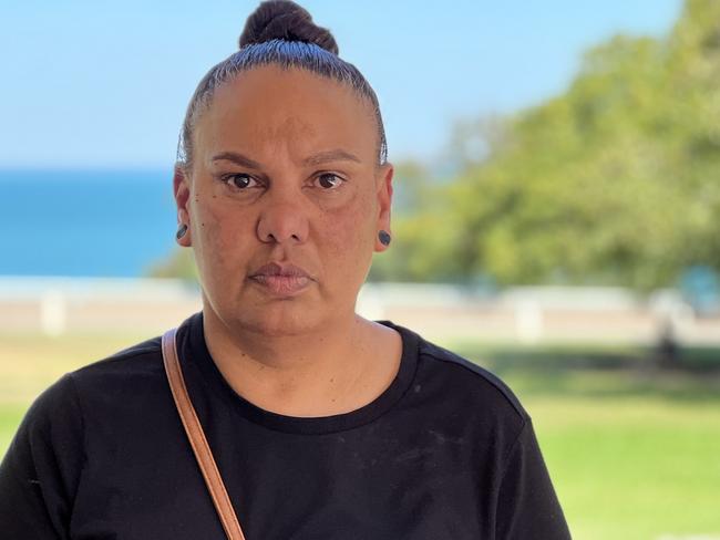 Carol Dixon, sister-cousin of Kumanjayi Dixon, was one of more than two dozen family members who packed into the Supreme Court to hear the Mason’s guilty pleas. Picture: Fia Walsh