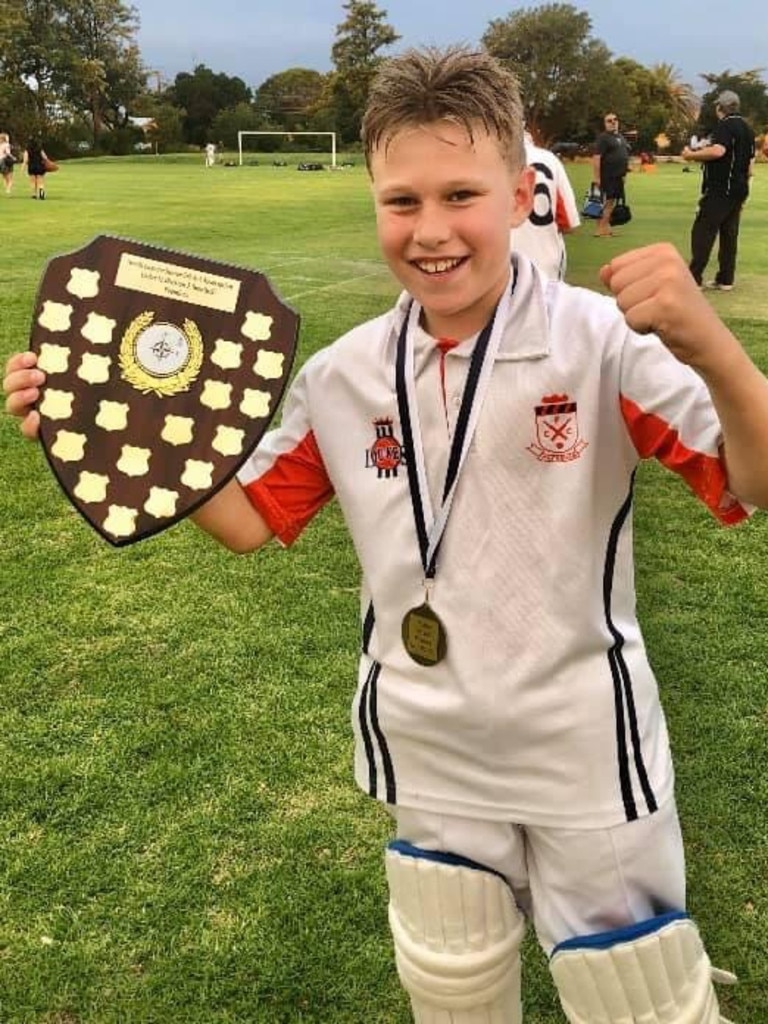 SA Little Legend Taite Brook, 11, Payneham Cricket Club, reached a high score of 78 not out, top-scoring out of 174 players. Picture supplied.