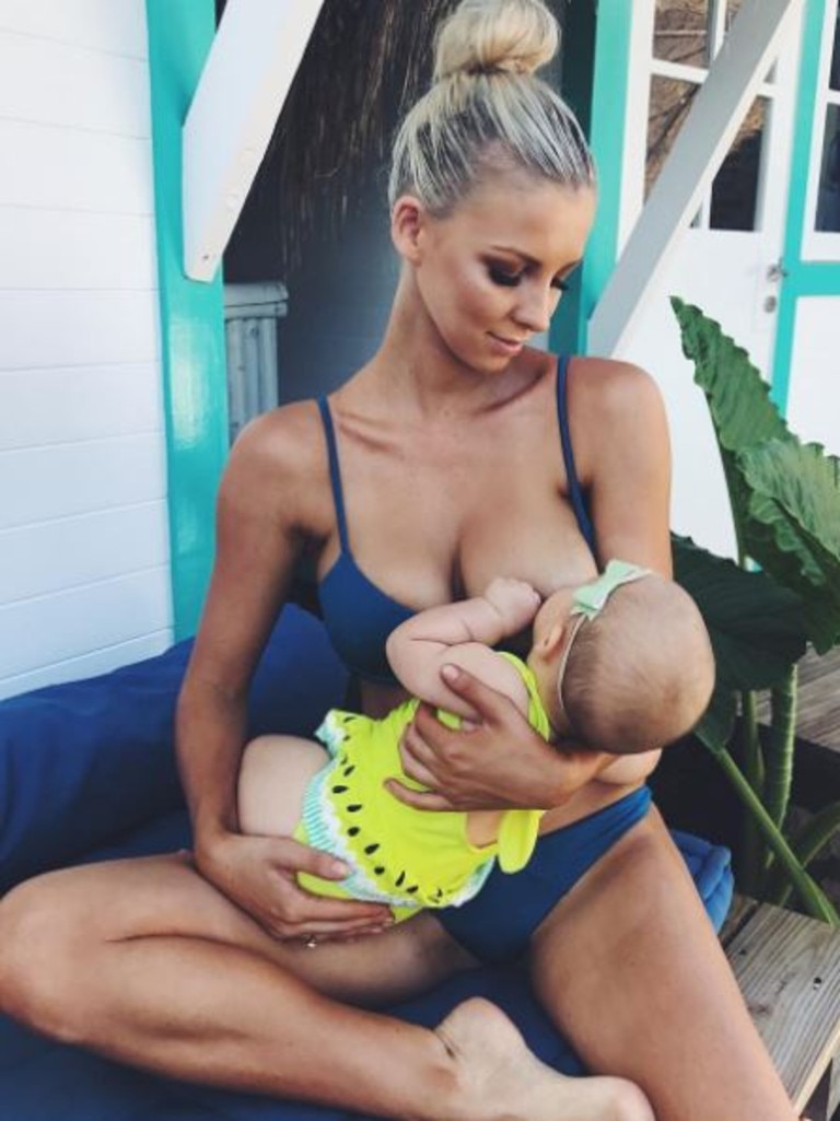 Hannah Polites posted this photo with the hashtag #normalisebreastfeeding Picture: Supplied