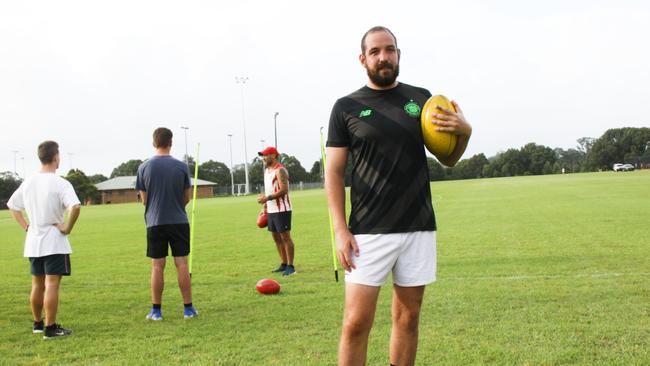 ISO TRAINING: The Lismore Swans senior men’s captain Eoghan McNutt said the club is running a Captivity Challenge via social media to care for players physical and mental wellbeing during the COVID-19 cancellation of the early season. PHOTO: Alison Paterson